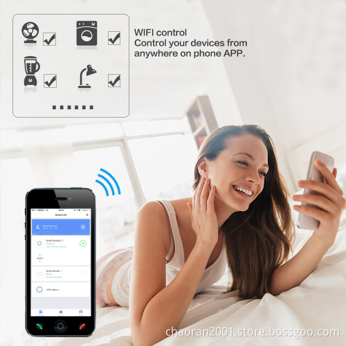Mini Smart Wifi Plug Socket Wireless Outlet Enable Amazon Alexa Google Home Mobile App 220V US Smart Plug